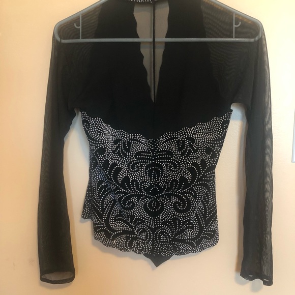 Sequin Long Sleeve Top - Picture 2 of 4